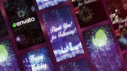 VideoHive – Fireworks/Ce lebration Holiday New Year Instagram Stories Download